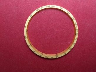 Breitling Tachymeterring gelb Durchmesser 29mm 