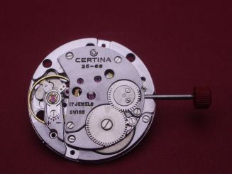 Uhrwerk Certina Cal. 25-66, Handaufzug Zentralsekunde 