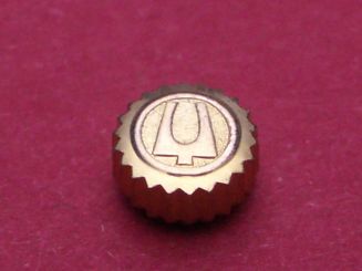 Bulova Accutron Krone Gold doublé Ø 5,0mm Höhe 2,70mm / 2,1mm, Gewinde 0,9mm 