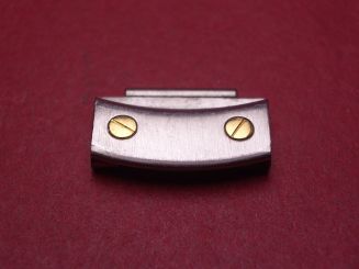 Cartier Armbandglied, Stahl/Gold, 15,1mm, rechts verschraubt, gebraucht 