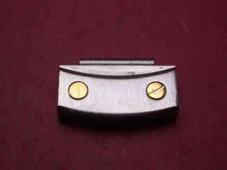 Cartier Armbandglied, Stahl/Gold, 15,2mm, links verschraubt, gebraucht 