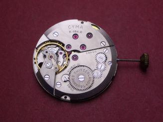 Uhrwerk Cyma Cal. 484.2, Handaufzug, ohne Stundenrad, signiert Tavannes, NOS (New Old Stock) 