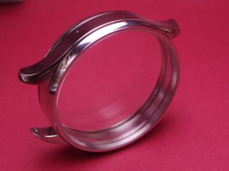 Glasboden-Edelstahl Gehäuse für Taschenuhrwerke 