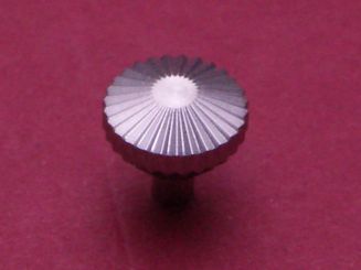 Uhrenkrone Stahl für Glasbodengehäuse 