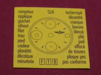 Breitling Infozettel 22mm x 22mm 