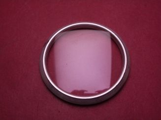 Panerai Lünette mit Glas, Stahl, Außen-Ø 42,7mm, für Luminor 44mm, gebraucht 