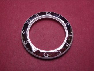 Cartier Lünette, Stahl, Außen-Ø 25,7mm, Innen-Ø 17,9mm, gebraucht 