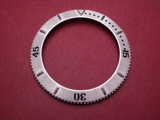 Panerai Lünette, Stahl, Außen-Ø 44,0mm, Innen-Ø 33,7mm, gebraucht 