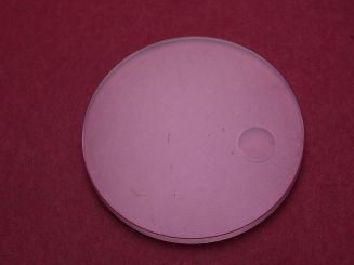 Panerai Glas, Saphir, mit Lupe, Ø 35,6mm, für Luminor GMT, gebraucht 