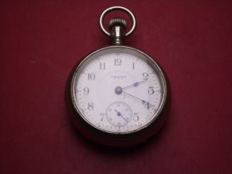 Waltham Eisenbahner Taschenuhr, Ø 55,5mm, gebraucht 
