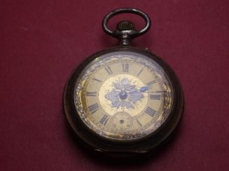 Taschenuhr, 800er Silber, Ø 46,5mm, gebraucht 