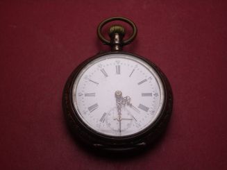 Taschenuhr, 800er Silber, Ø 47,6mm, gebraucht 