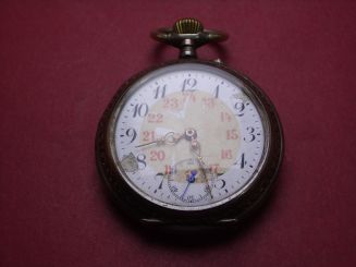 Taschenuhr, 800er Silber, Ø 46,9mm, gebraucht 