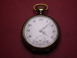 Taschenuhr, 800er Silber, Ø 53,5mm, gebraucht 