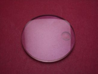 Saphirglas mit Lupe, Ø 33,0mm, Stärke 2,96mm, gebraucht 