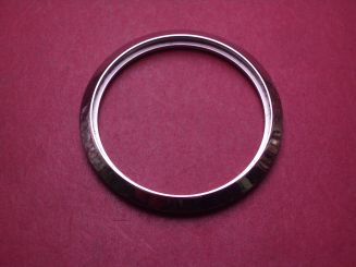 Lünette mit Dichtung, Stahl, Außen-Ø 43,0mm, Innen-Ø 35,4mm, Höhe 4,3mm, gebraucht 