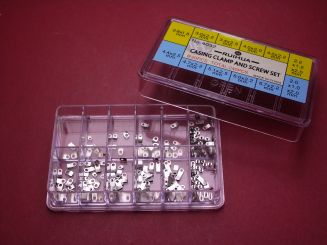 Set Briden mit Schrauben in verschiedenen Größen 