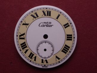 Cartier Must de Ronde Zifferblatt Ø 23,9mm, beige -weiß 