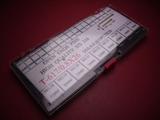 Bandstifteset, gebraucht & teilweise unvollständig 