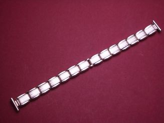 Schönes altes Damen Flex Metall-Uhren-Armband Extra lang, 12mm, aus den 60er Jahren Farbe: rosegold 