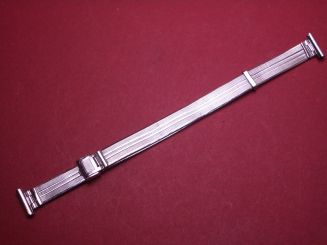 Schönes altes Damen Metall-Uhren-Armband, 12mm, aus den 60er, Jahren mit verschiebbaren Verschluss 