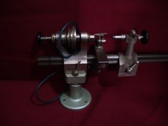 8mm Uhrmacherdrehbank mit Stichelauflage und Spannzangen, gebraucht 