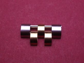 Rolex Ersatz-Herren-Armband-Glied, Stahl/Gold, 15,5mm, gebraucht 
