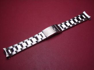 Armband, Stahl, Breite: 20mm-18mm, Länge: 19,2cm, mit Faltschließe 