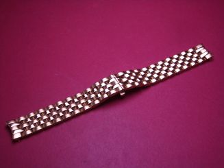 Armband, Stahl vergoldet, Breite: 18mm, Länge: 18,7cm, mit Faltschließe 