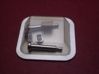 1 Cartier Federsteg zusammengebaut, Stahl rhodiniert, 12mm, für Santos Vendome PM, techn. Ref. 0174, 40381859 