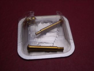 1 Cartier Federsteg zusammengebaut, Stahl mit Goldauflage 2n, 13,9mm, für Panthère VLC MM, techn. Ref. 0249, 37847859 