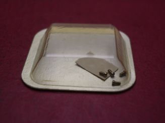 1 Cartier Bodenschraube, Weißgold, für Tank Ellipse GM, techn. Ref. 0061, 18225700 