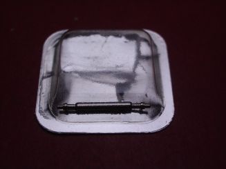 1 Cartier Federsteg, Stahl, 12mm, Ø 1,3mm, für Baignoire 1920 & Colisée PM, techn. Ref. 1955 & 1981, VA060005 