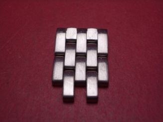 Cartier Gehäuseanstoßglied mit Verlängerungslied, Stahl, 16,5mm, für Cougar, gebraucht 