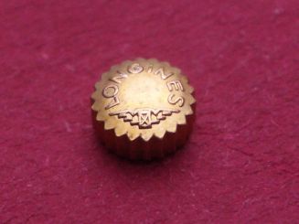 Longines Krone doublé, Ø 3,95mm, Höhe 2,15mm, Gesamthöhe 3,20mm, Gewinde 0,9 