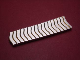 Ebel Bandteil, Stahl/Gold, Breite: 15mm-13mm, Länge: 5,2cm, gebraucht 