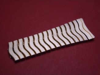 Ebel Bandhälfte, Stahl/Gold, Breite: 19,8mm-15,3mm, Länge: ca. 5,7cm, gebraucht 