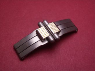 Cartier Ligne 21, gold/stahl(matt) Faltschließe für 15mm Bänder 