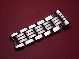 Jaeger-LeCoultre Bandteil, Stahl, Breite: 20,8mm-15,5mm, Länge: 6,4cm, gebraucht 