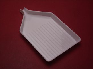 Sortier- und Schüttschale aus Kunststoff, Breite: 5,5cm, Länge: 9,5cm, Farbe: weiß 