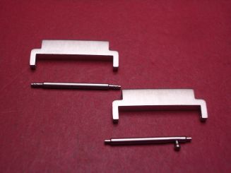 Metallarmbandadapter-Set, Erweiterung der Anstoßbreite von 18mm auf 20mm, Stahl, mit Federstegen 