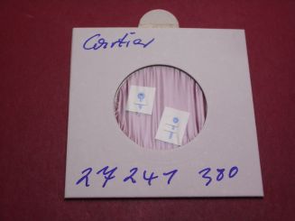 Cartier Zeigersatz, Stahl schwarz, für Santos Dumont PM, techn. Ref. 0060 & 1577, 27241380 