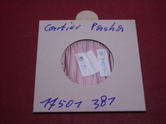 Cartier Zeigersatz, Stahl gebläut, für Pasha 38mm, techn. Ref. 1011, 17501381 