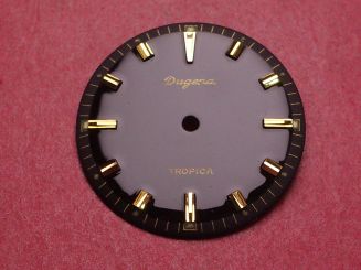 Dugena Lip Zifferblatt, Ø 30,4mm, schwarz/goldfarben 