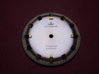 Dugena Tropica Zifferblatt, Ø 30,6mm, creme/goldfarben 