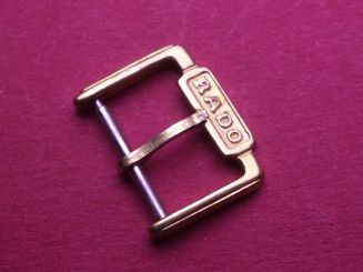 Rado Uhren Schließe (Dornschließe) doublé  14mm 