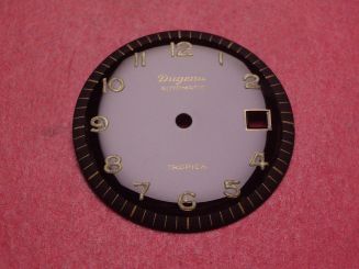 Dugena Tropica Zifferblatt, Ø 30,6mm, schwarz/goldfarben 