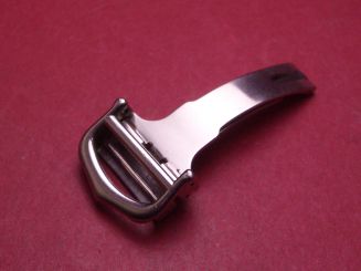 Cartier Faltschließe für Lederarmbänder, Stahl, 18mm, gebraucht 