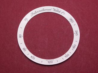 IWC Lünetteneinlage, für Gst Chronograph Ref. IW3707, Außen-Ø 35,5mm, Innen-Ø 28,9mm, creme 