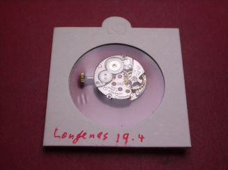 Longines Uhrwerk Kal. 19.4, Handaufzug, Ø 19.74mm, f = 19,800 vph 